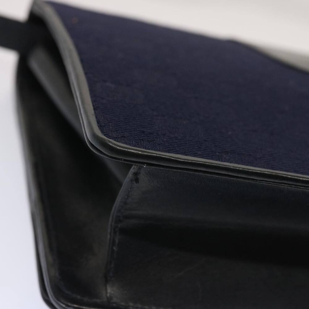 GUCCI GG Canvas Shoulder Bag Navy Black - Picture 12 of 16